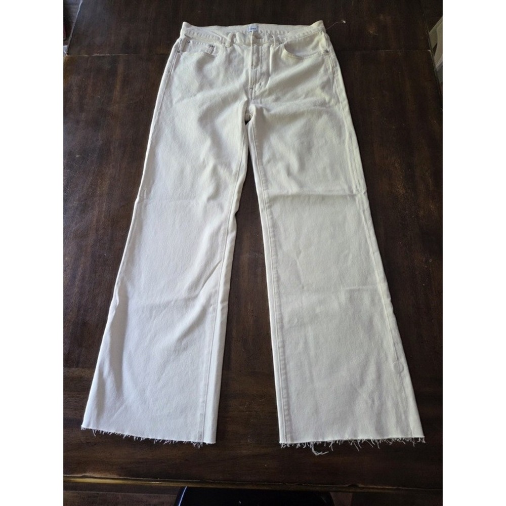 NWOT Edwin 31 Marli Wide Leg With Raw Hem Cream 129114